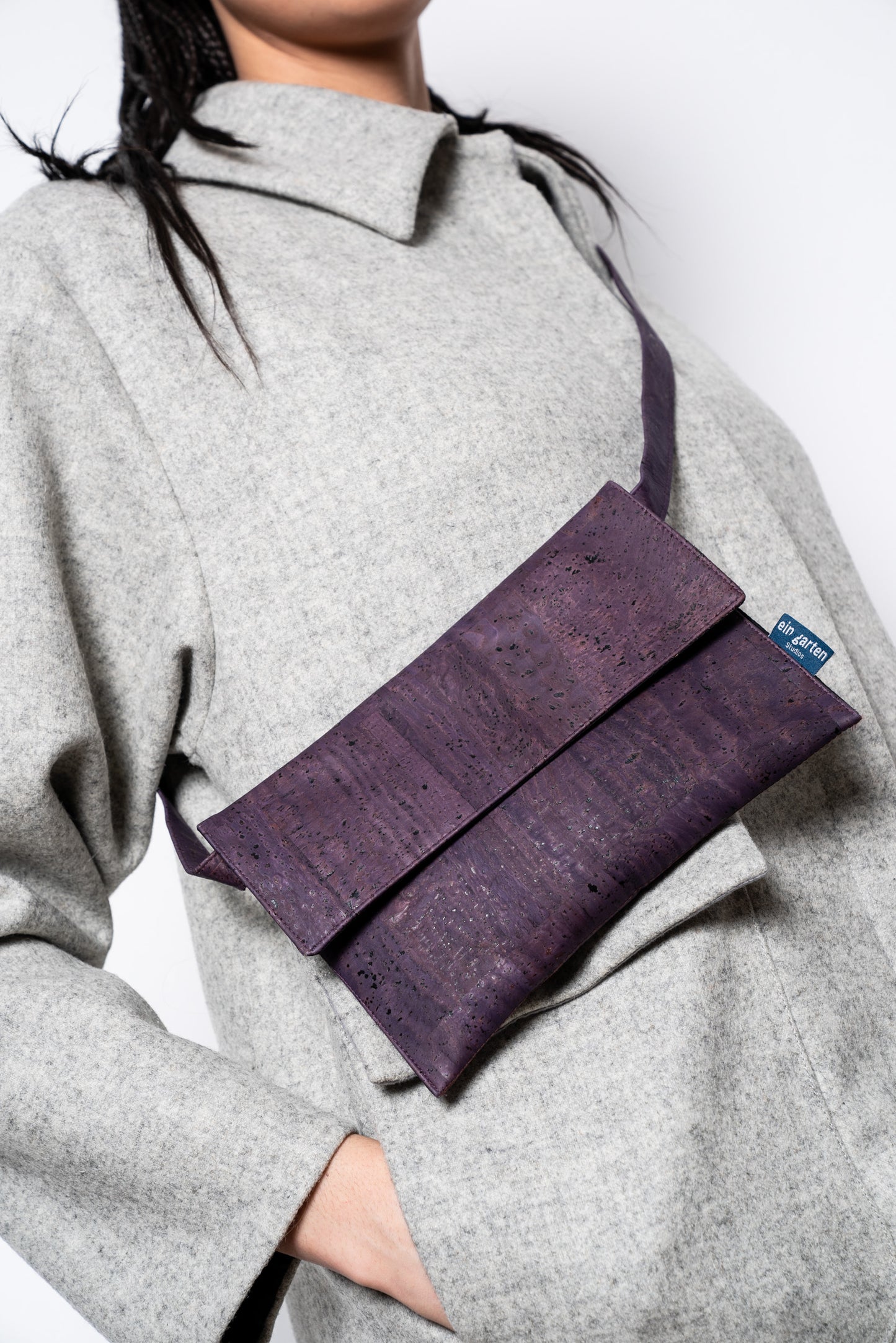 Corkskin Bag CLAP - PURPLE