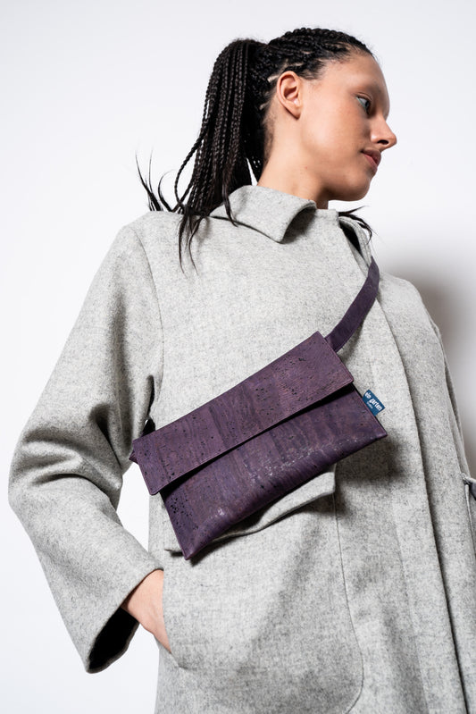 Corkskin Bag CLAP - PURPLE