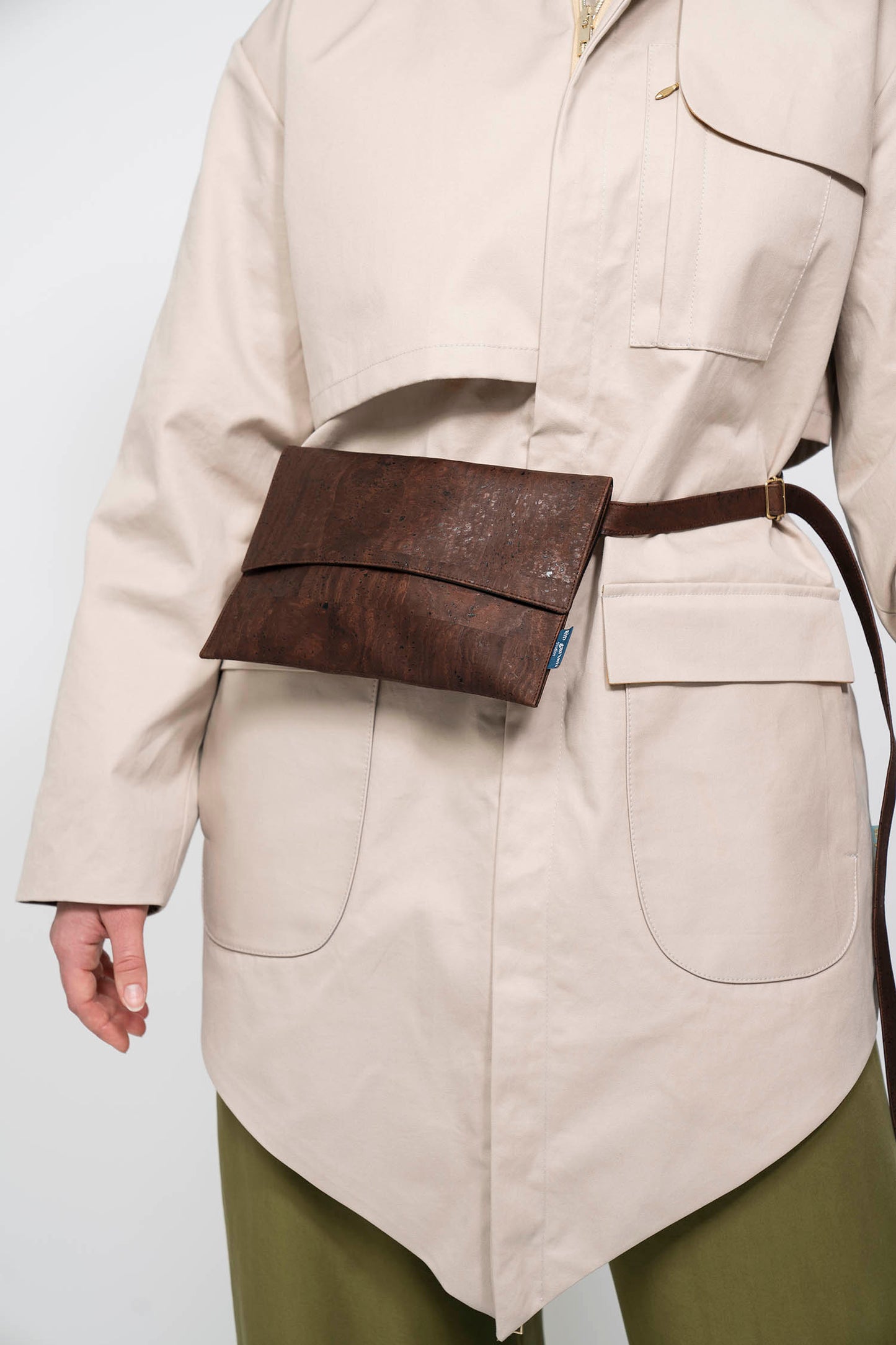 Corkskin Bag CLAP - BROWN