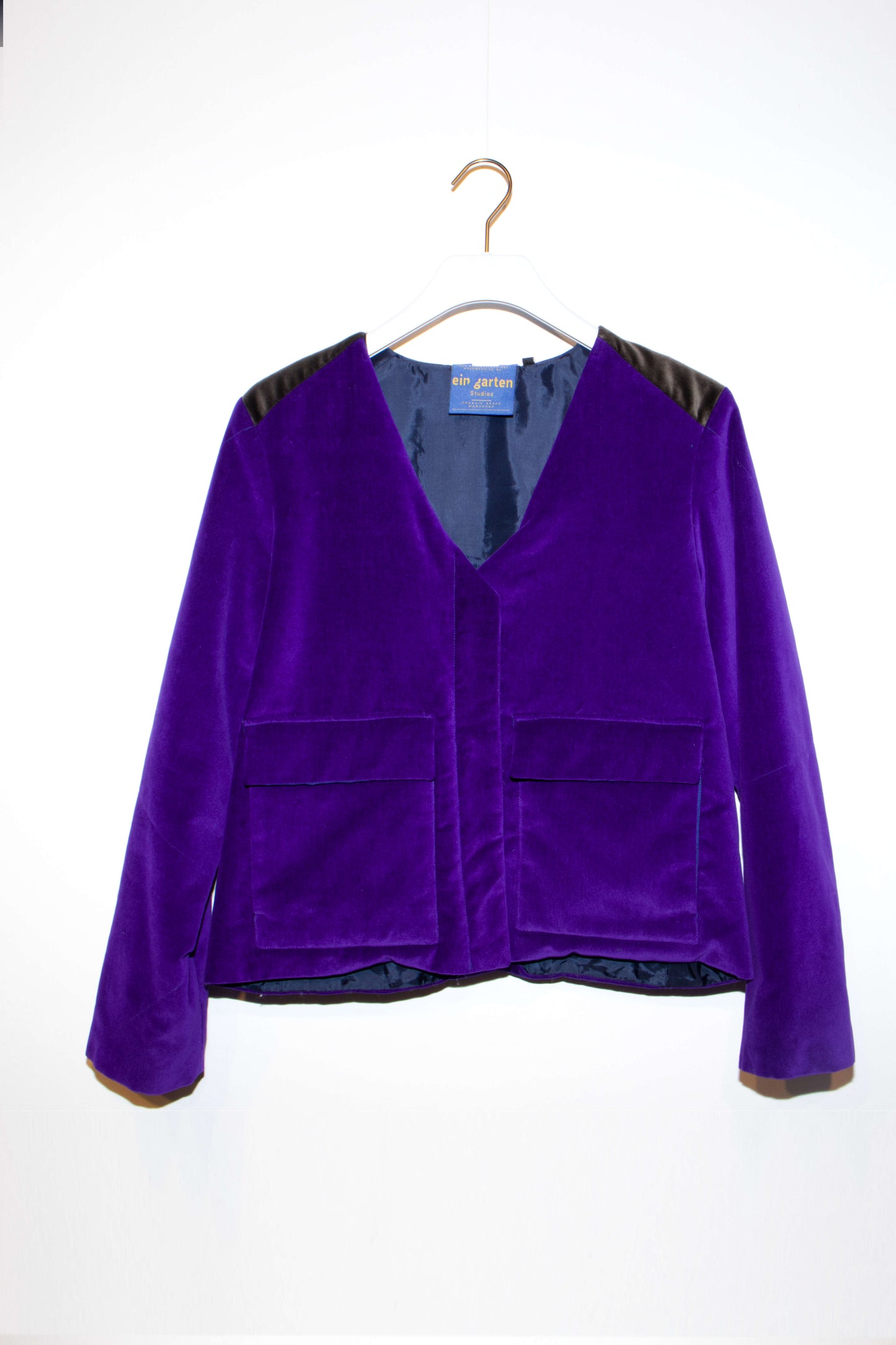 Jacke Suri mit Uniform Details Purple Dream Velvet